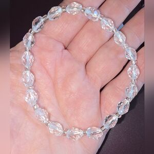 8x7 Oval Clear Quartz Bracelet